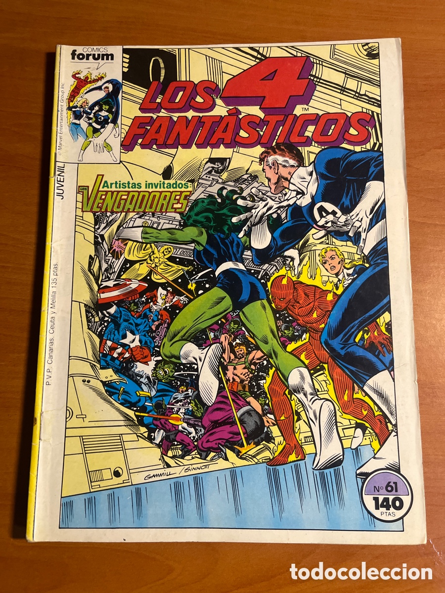 C&oacute;mics: LOS 4 FANT&Aacute;STICOS, N&Uacute;MERO 61, (EDITORIAL F&Oacute;RUM) - Foto 1