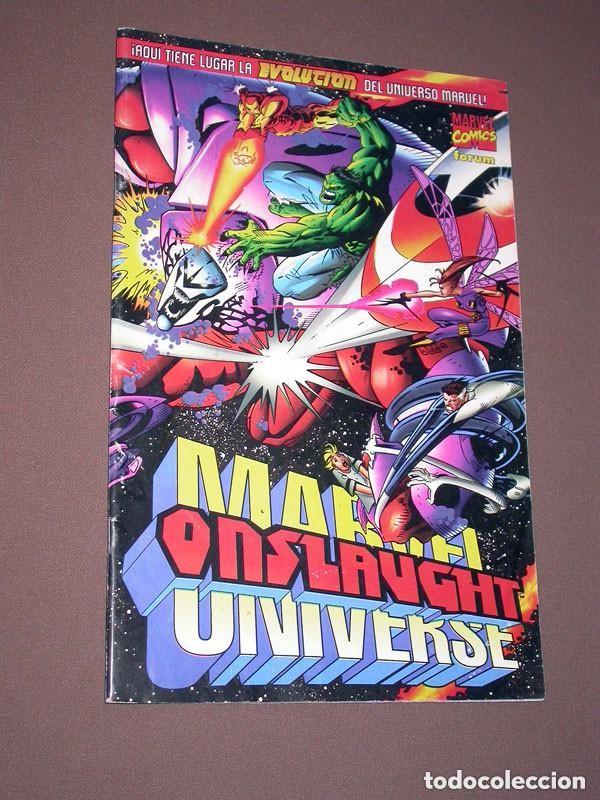 C&oacute;mics: MARVEL UNIVERSE: ONSLAUGHT, UN GRAN PODER. LOBDELL, WAID, KUBERT, GREEN. FORUM, 1997. +++ - Foto 1