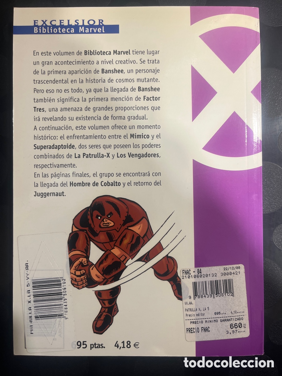 C&oacute;mics: PATRULLA X N.5 BIBLIOTECA MARVEL EXCELSIOR ( 2000/2001 ) - Foto 2