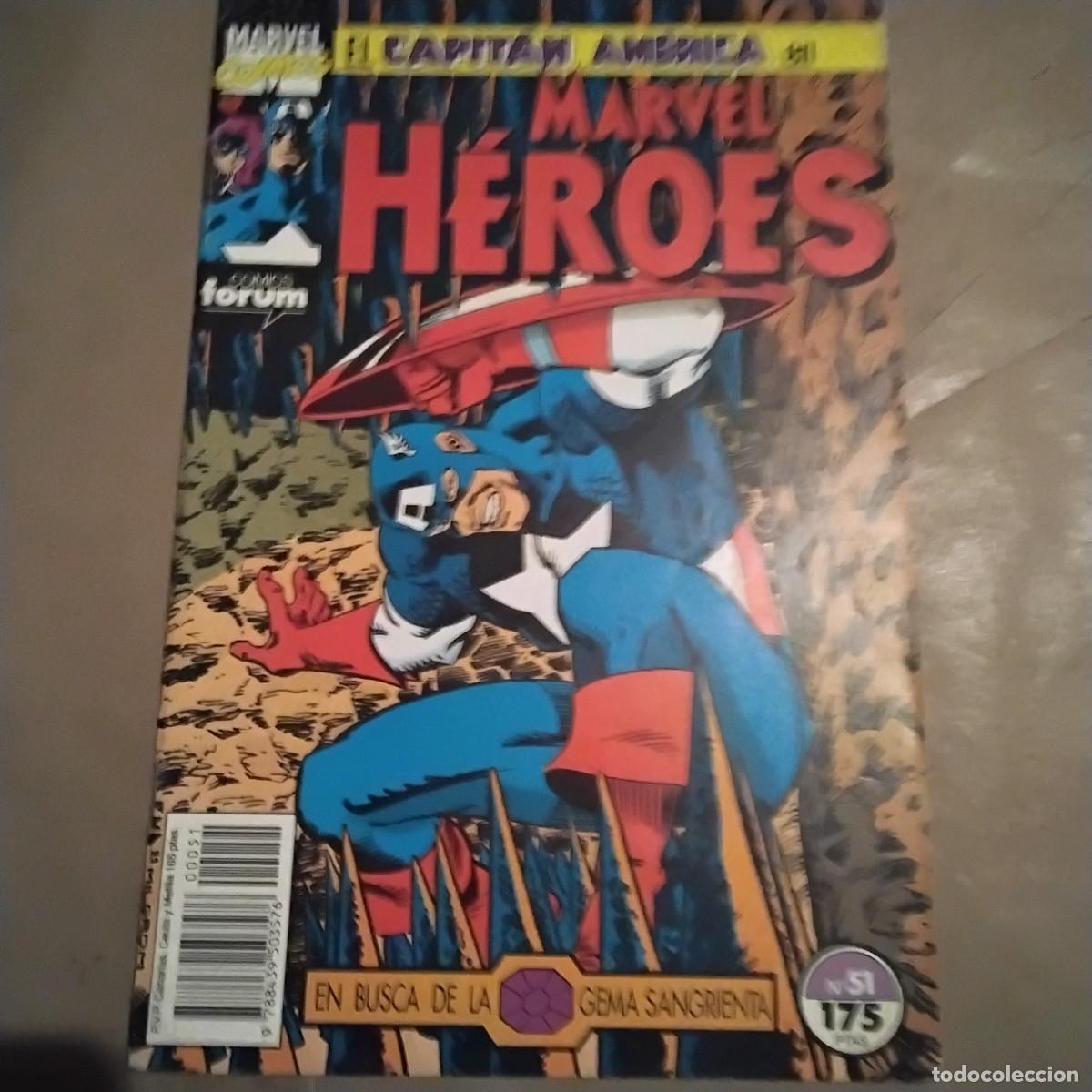 C&oacute;mics: MARVEL HEROES CAPITAN AMERICA NUMERO 51 FORUM - Foto 1