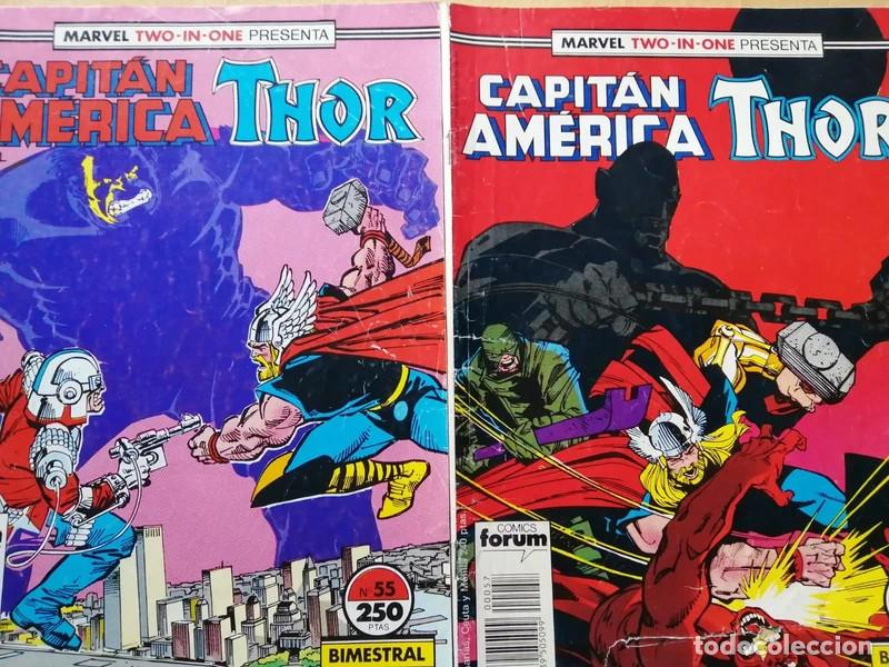 C&oacute;mics: Comic Marvel Two-in-One Capit&aacute;n America & Thor 55, 57 Forum - Foto 1