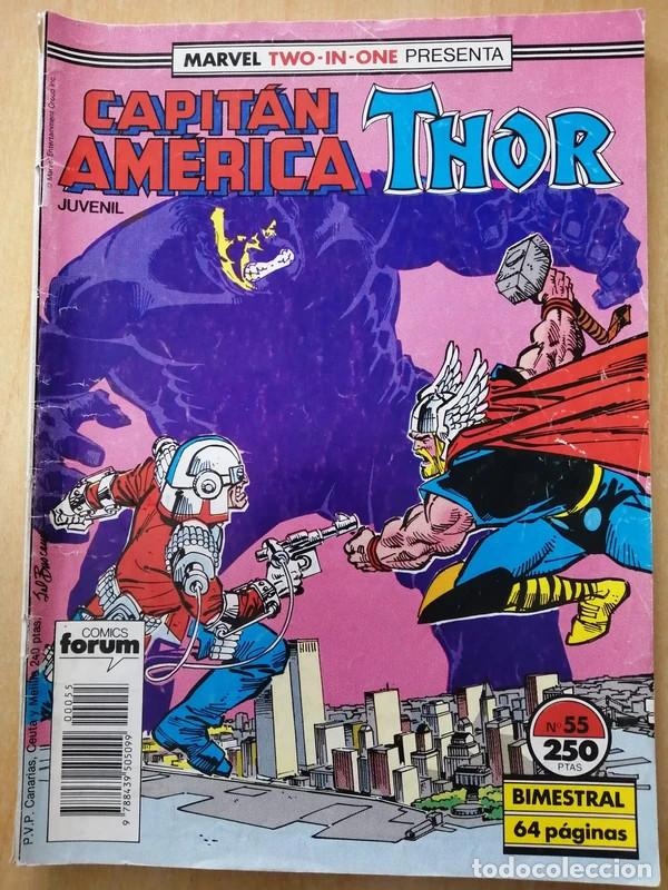 C&oacute;mics: Comic Marvel Two-in-One Capit&aacute;n America & Thor 55, 57 Forum - Foto 2