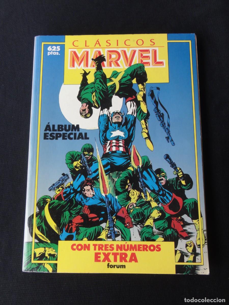 C&oacute;mics: CL&Aacute;SICOS MARVEL. RETAPADO CON 3 N&Uacute;MEROS EXTRAS. A&Ntilde;O 1988. MARVEL FORUM COMICS. C-23B - Foto 1
