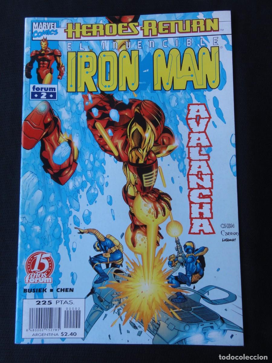 C&oacute;mics: IRON MAN VOL. 4. HEROES RETURN. N&ordm; 2. A&Ntilde;O 1998-2000. MARVEL COMICS FORUM. C-24B - Foto 1