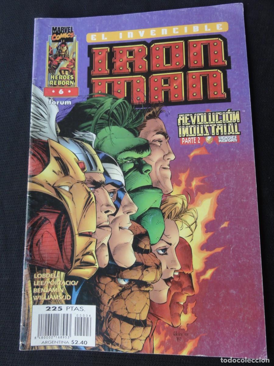 Cómics: IRON MAN Nº 6. VOL. 4. HEROES REBORN. AÑO 1997-98. MARVEL COMICS FORUM. C-24B