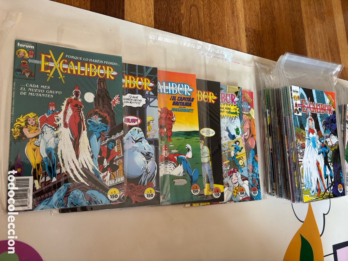 C&oacute;mics: LOTE EXCALIBUR VOL 1 64 Comics. FORUM MARVEL - Foto 1