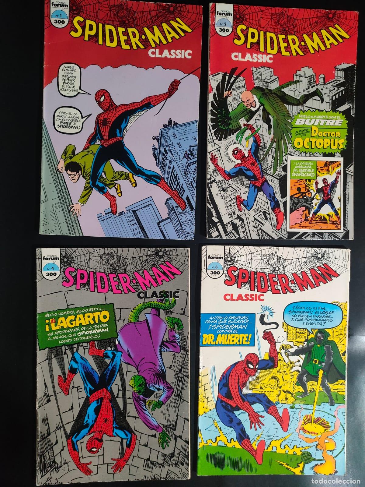 C&oacute;mics: SPIDERMAN CLASSIC NUMEROS 1,2,3,4 - Foto 1