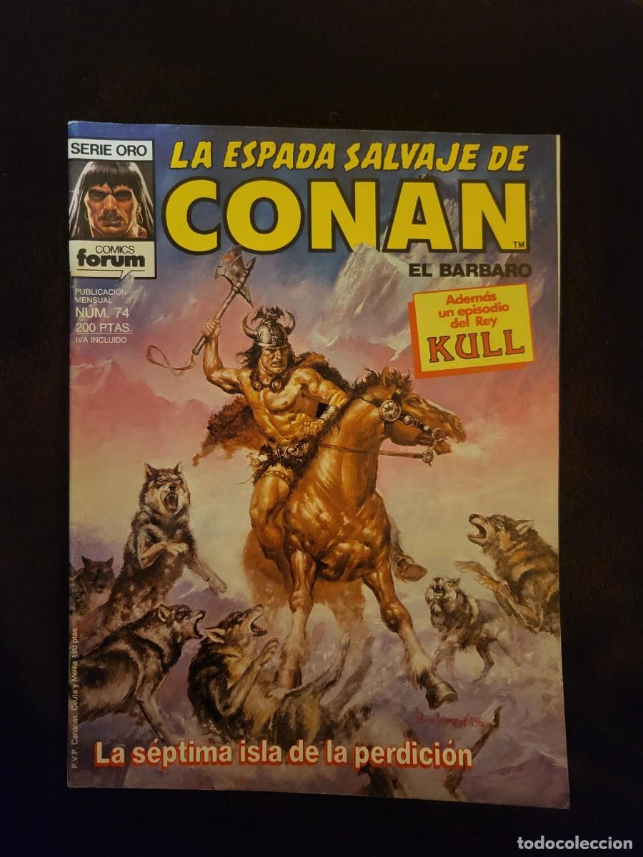 C&oacute;mics: LA ESPADA SALVAJE DE CONAN EL B&Aacute;RBARO N⁰ 74 - Foto 1