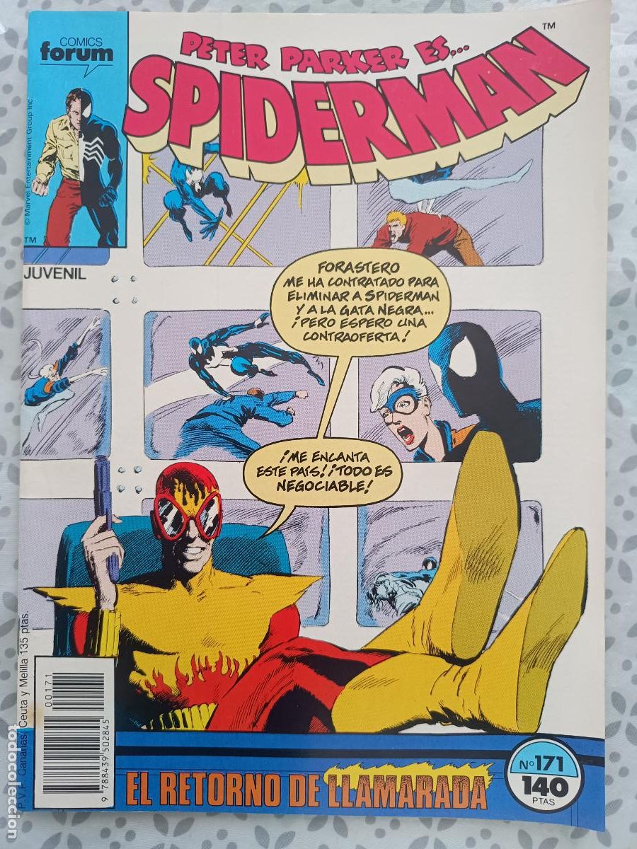 C&oacute;mics: SPIDERMAN VOL. 1 N&ordm; 171 FORUM - Foto 1