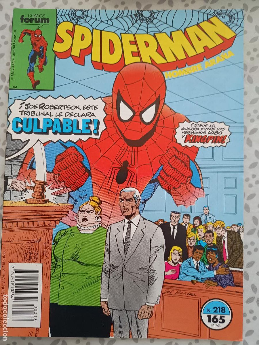 C&oacute;mics: SPIDERMAN VOL. 1 N&ordm; 218 FORUM - Foto 1