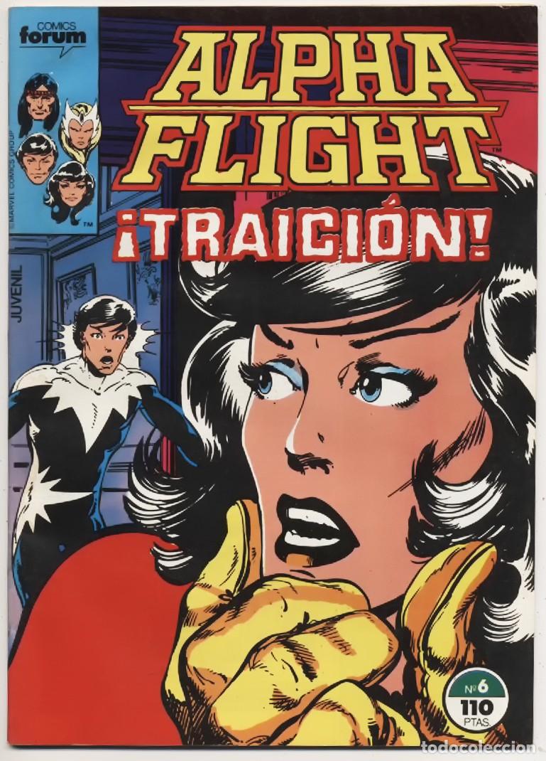 C&oacute;mics: COMIC GRAPA ALPHA FLIGHT N&ordm; 6 TRAICION EDICIONES FORUM PLANETA DEAGOSTINI 1985 - Foto 1