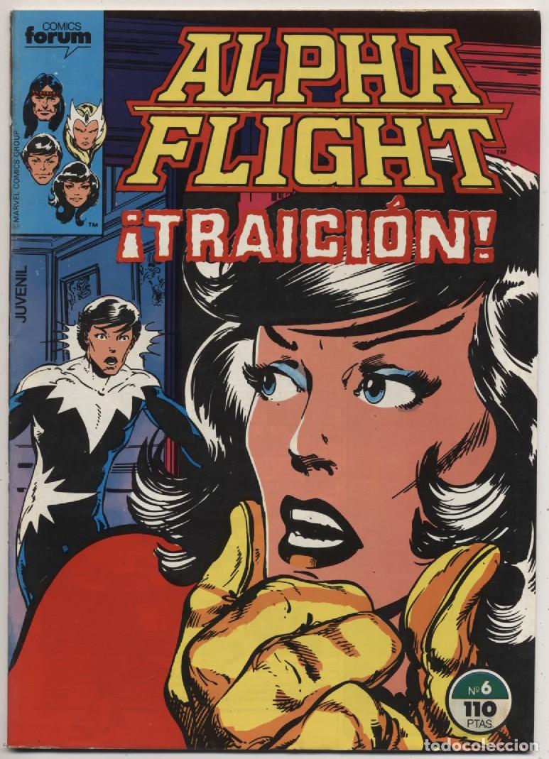 C&oacute;mics: ALPHA FLIGHT N&ordm; 6 TRAICION EDICIONES FORUM PLANETA DEAGOSTINI 1985 - Foto 1