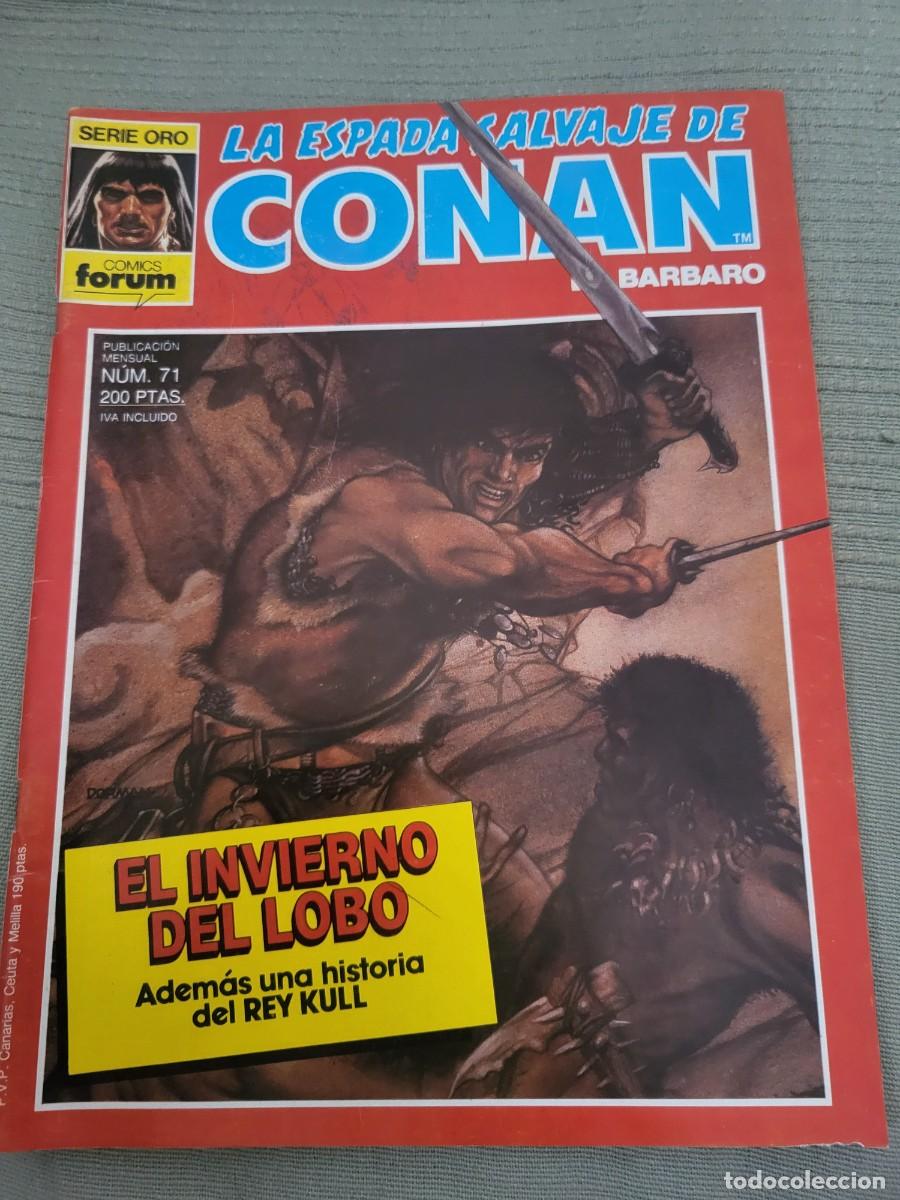 C&oacute;mics: LA ESPADA SALVAJE DE CONAN EL B&Aacute;RBARO N⁰ 71 - Foto 1