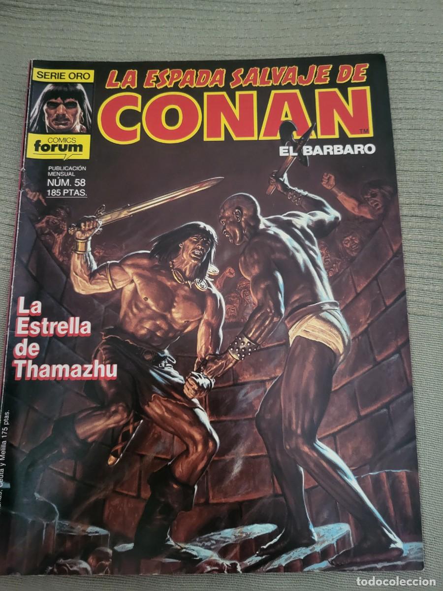 C&oacute;mics: LA ESPADA SALVAJE DE CONAN EL B&Aacute;RBARO N⁰ 58 - Foto 1