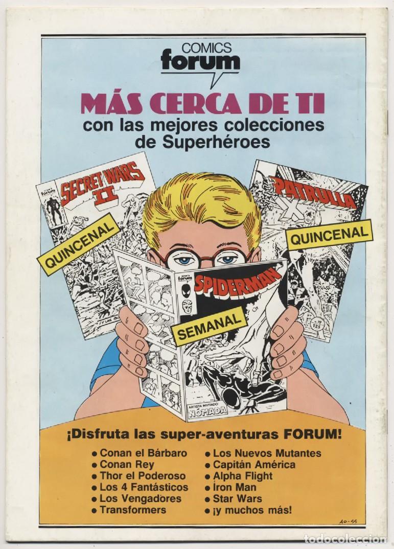 C&oacute;mics: COMIC GRAPA CAPITAN AMERICA N&ordm; 20 EL PODEROSO AMERIDROIDE COMICS FORUM DEAGOSTINI 1986 - Foto 2