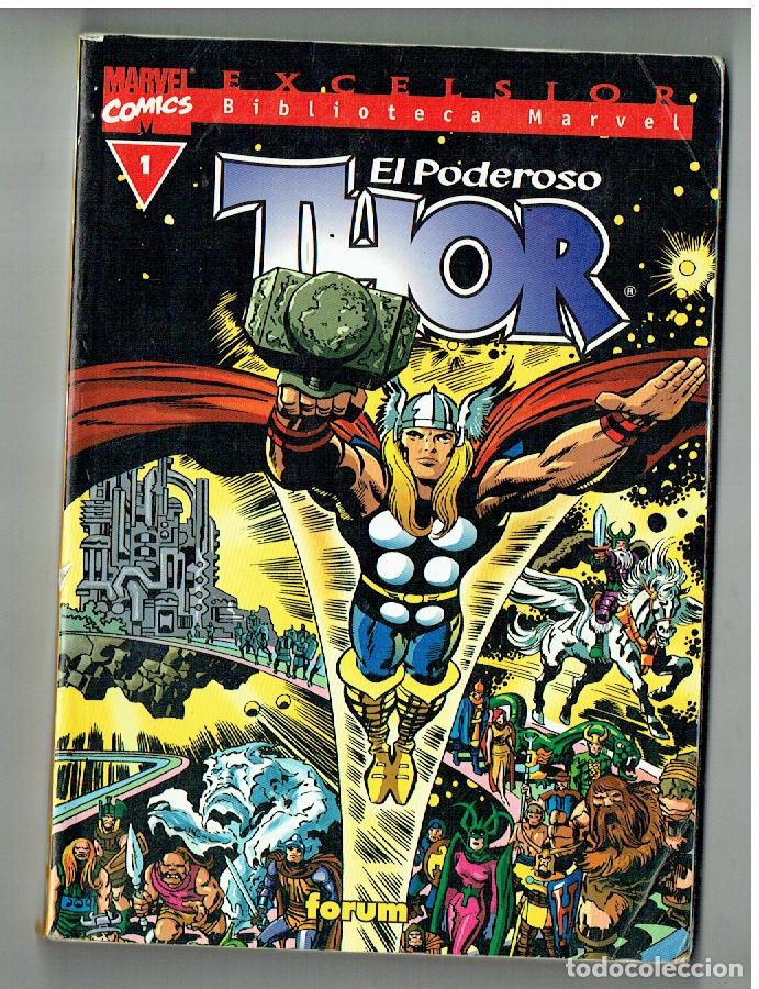 C&oacute;mics: MARVEL COMICS. EXCELSIOR. BIBLIOTECA MARVEL. N&ordm; 1. THOR, EL PODEROSO. FORUM. (B/41.2) - Foto 1
