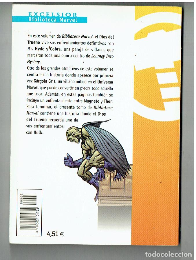 C&oacute;mics: MARVEL COMICS. EXCELSIOR. BIBLIOTECA MARVEL. N&ordm; 5. THOR, EL PODEROSO. FORUM. (B/41.2) - Foto 2