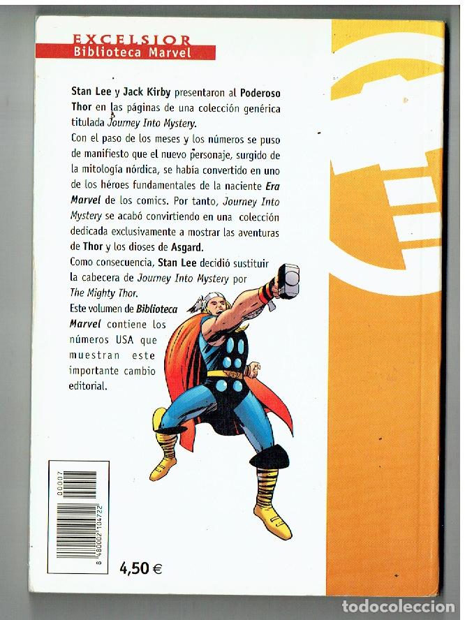 C&oacute;mics: MARVEL COMICS. EXCELSIOR. BIBLIOTECA MARVEL. N&ordm; 7. THOR, EL PODEROSO. FORUM. (B/41.2) - Foto 2