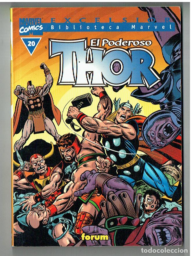 C&oacute;mics: MARVEL COMICS. EXCELSIOR. BIBLIOTECA MARVEL. N&ordm; 20. THOR, EL PODEROSO. FORUM. (B/41.2) - Foto 1