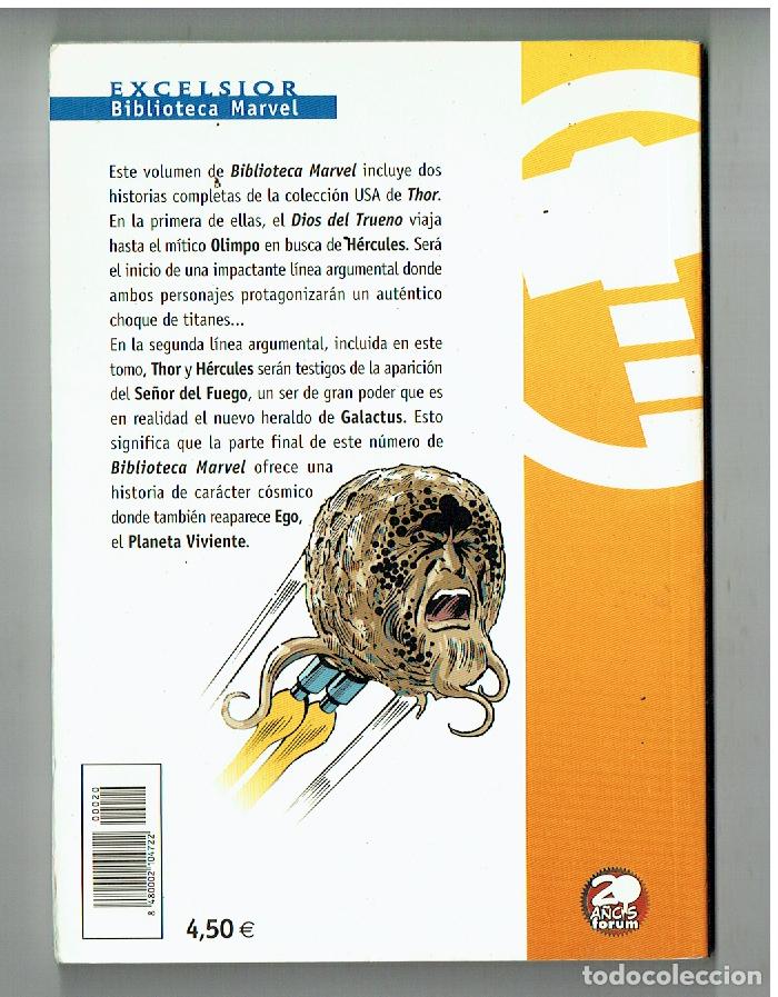 C&oacute;mics: MARVEL COMICS. EXCELSIOR. BIBLIOTECA MARVEL. N&ordm; 20. THOR, EL PODEROSO. FORUM. (B/41.2) - Foto 2