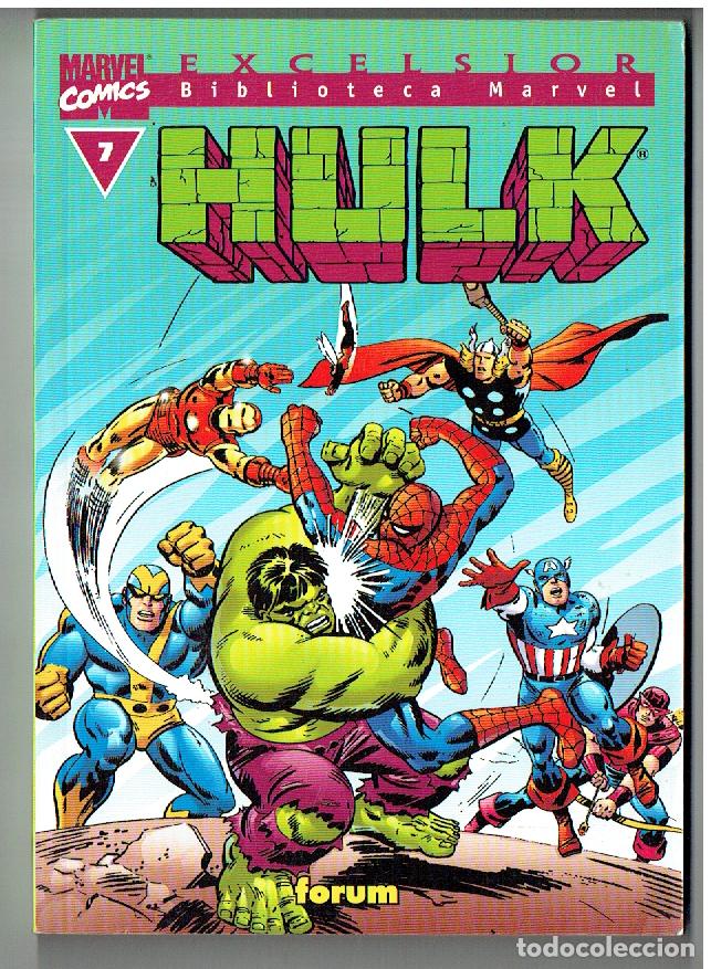 C&oacute;mics: MARVEL COMICS. EXCELSIOR. BIBLIOTECA MARVEL. N&ordm; 7. HULK. FORUM. (B/41.2) - Foto 1