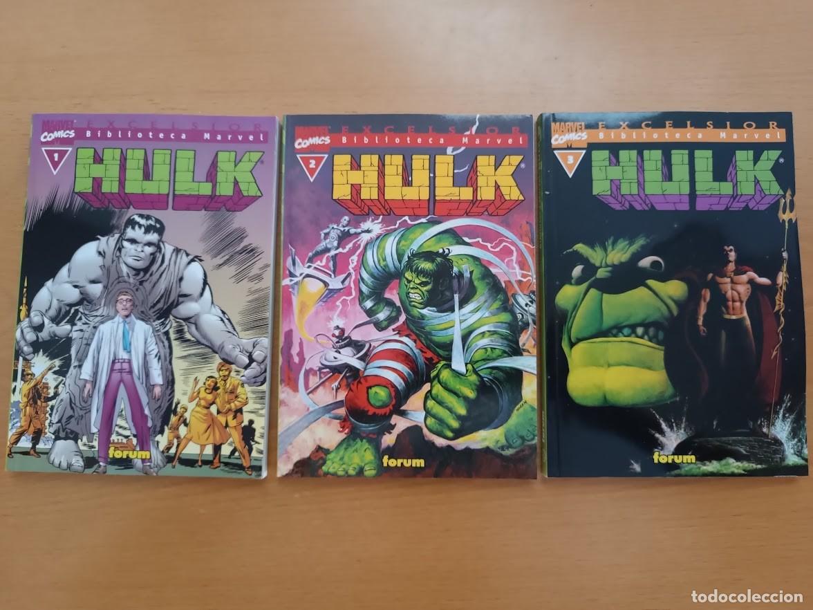 C&oacute;mics: COMIC INCREIBLE HULK , BIBLIOTECA MARVEL EXCELSIOR N1, N 2, N3 - Foto 1