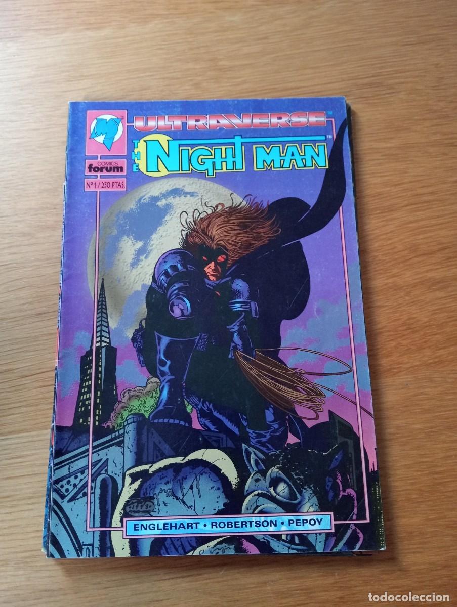 C&oacute;mics: COMPLETA. THE NIGHT MAN. 4 EJEMPLARES. GRAPA. FORUM. PLANETA. 1995. - Foto 2