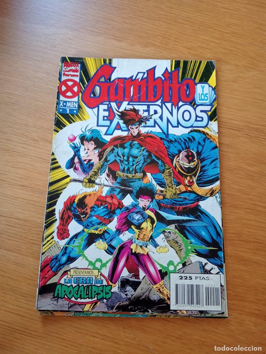 C&oacute;mics: COMPLETA. GAMBITO Y LOS EXTERNOS. 4 EJEMPLARES. GRAPA. FORUM. MARVEL. 1996. - Foto 2