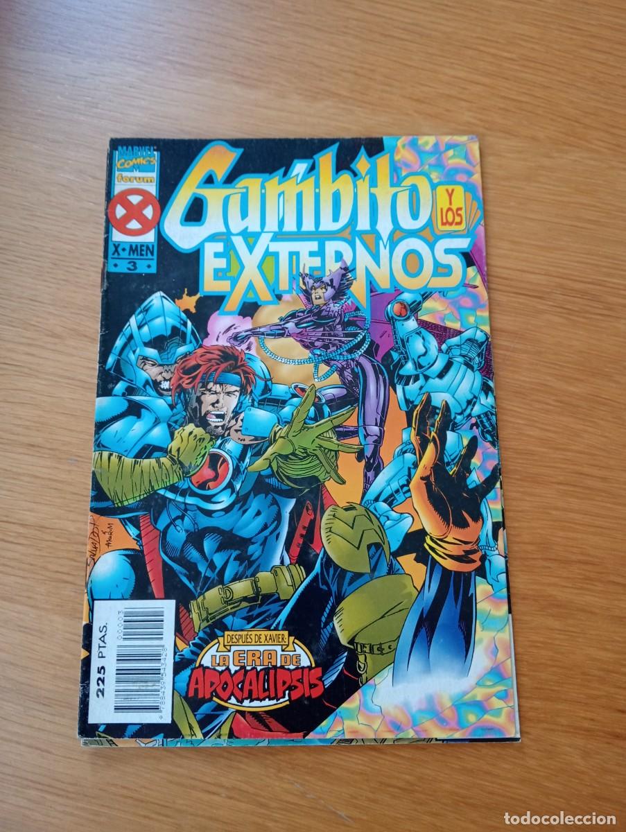 C&oacute;mics: COMPLETA. GAMBITO Y LOS EXTERNOS. 4 EJEMPLARES. GRAPA. FORUM. MARVEL. 1996. - Foto 4
