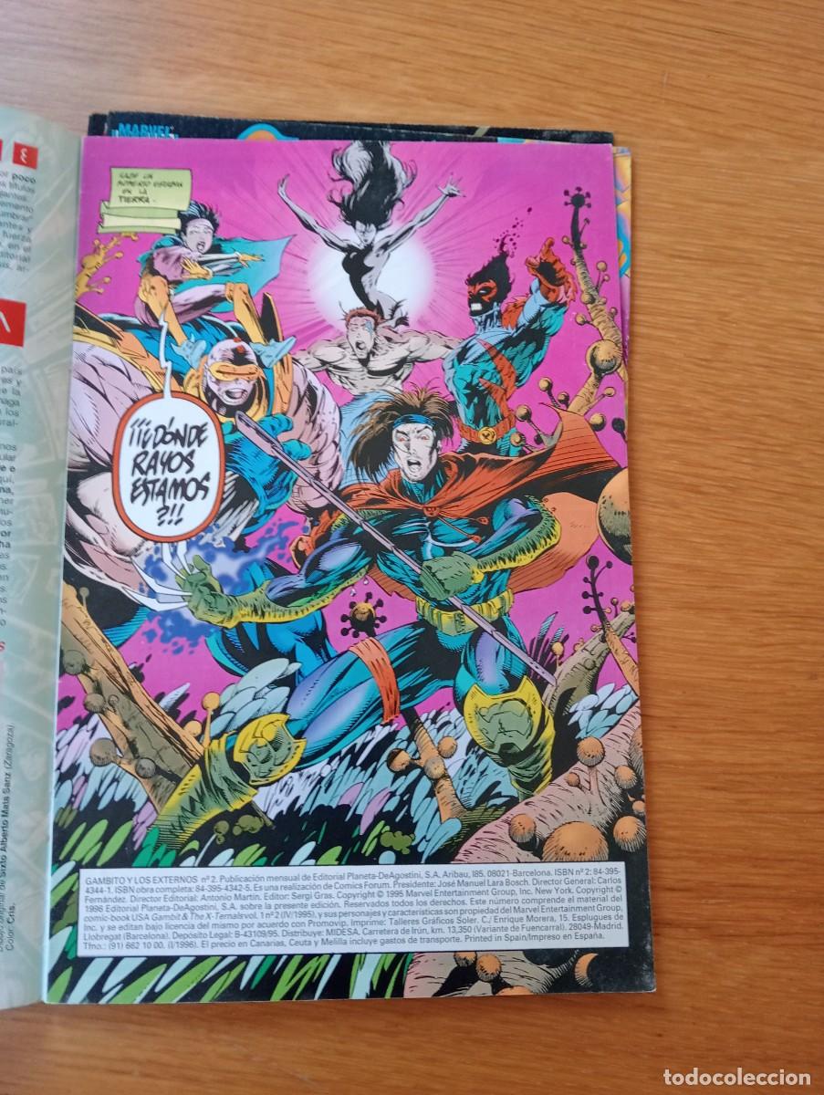 C&oacute;mics: COMPLETA. GAMBITO Y LOS EXTERNOS. 4 EJEMPLARES. GRAPA. FORUM. MARVEL. 1996. - Foto 10