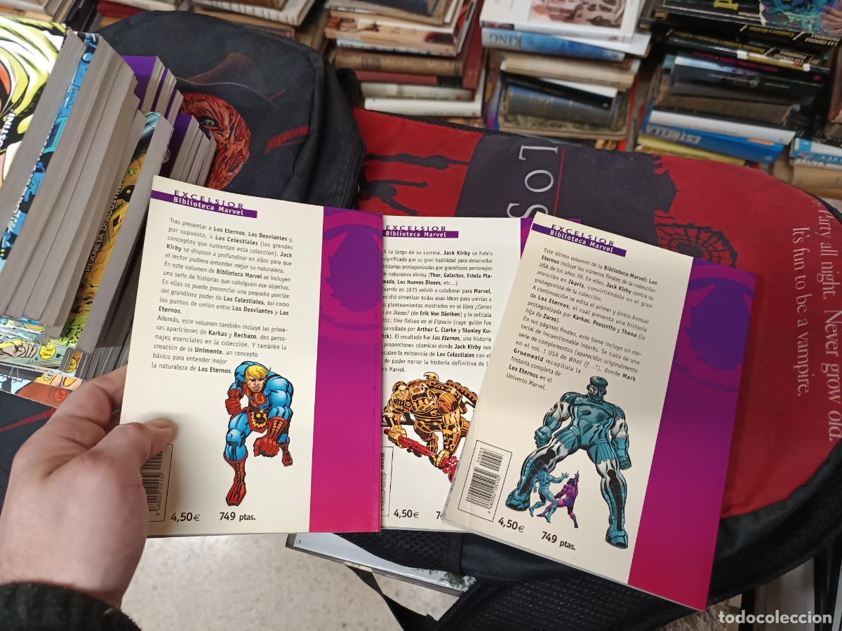 C&oacute;mics: BIBLIOTECA MARVEL . LOS ETERNOS . 3 EJEMPLARES. COMPLETA. FORUM . JACK KIRBY. 2001 - Foto 2
