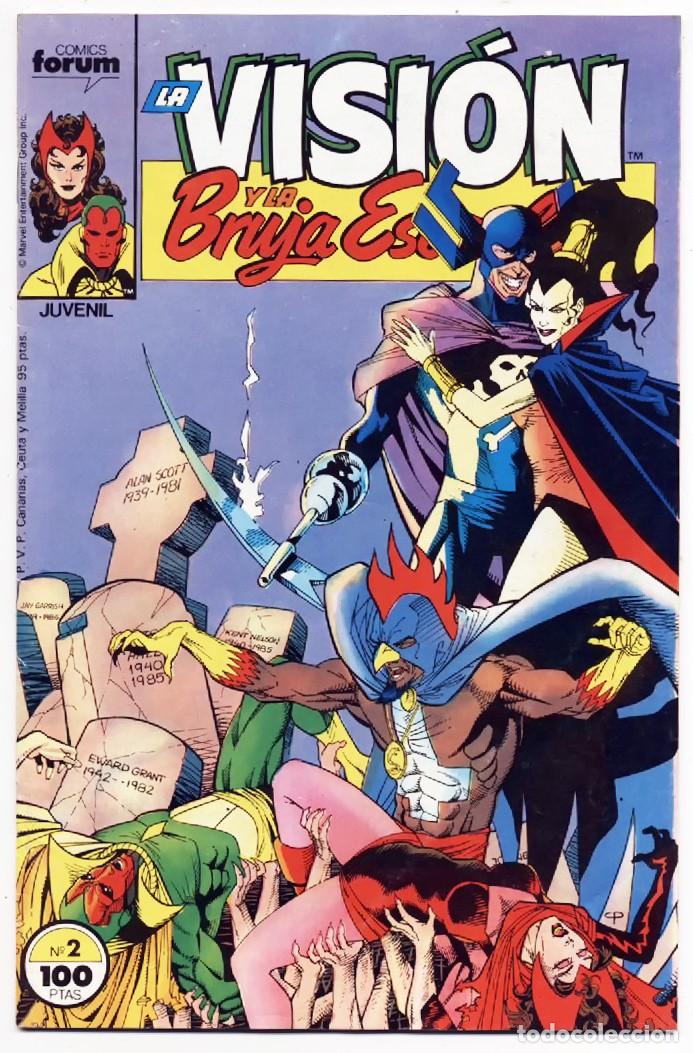 C&oacute;mics: COMIC GRAPA LA VISI&Oacute;N Y LA BRUJA ESCARLATA N&ordm;2 COMICS FORUM 1988 - Foto 1