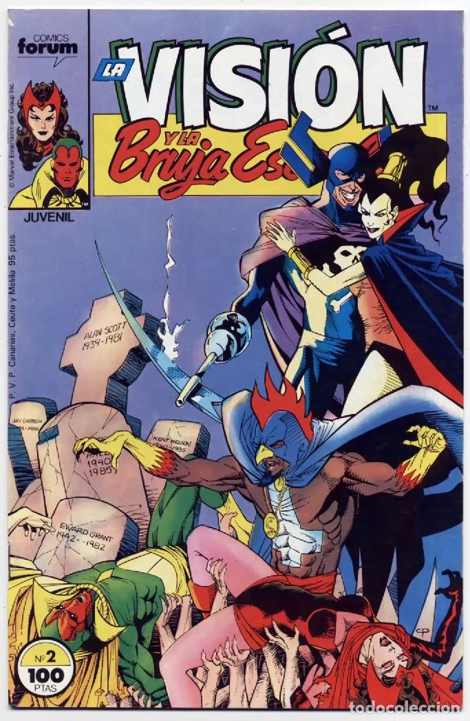 C&oacute;mics: COMIC GRAPA LA VISI&Oacute;N Y LA BRUJA ESCARLATA N&ordm;2 COMICS FORUM 1988 - Foto 1