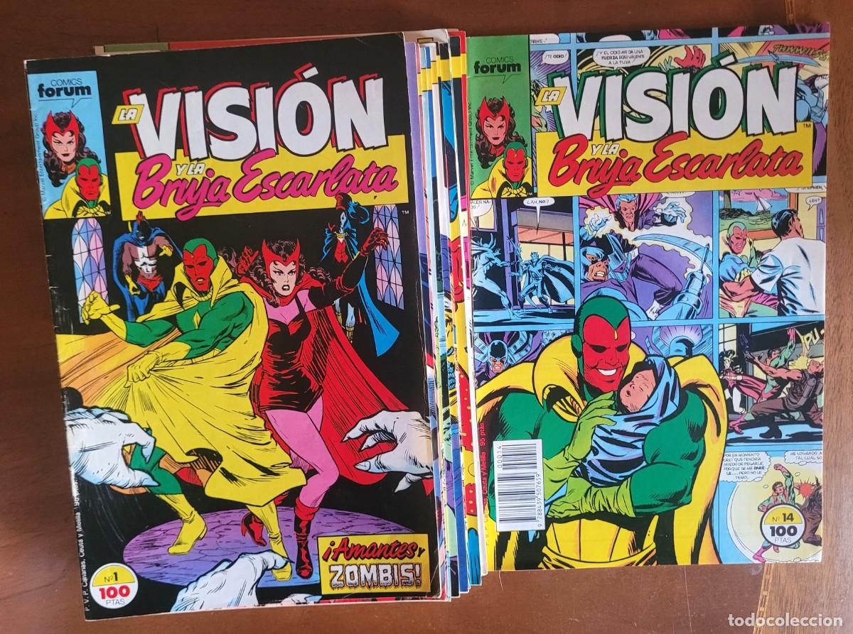 C&oacute;mics: La Visi&oacute;n y la Bruja Escarlata- 14 ejemplares - colecci&oacute;n completa - Foto 1