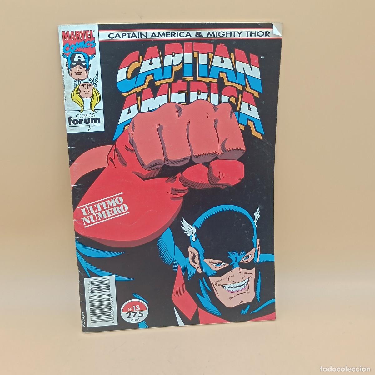 C&oacute;mics: COMIC CAPITAN AMERICA N&ordm;13. THOR. FORUM. MARVEL. MYJ. - Foto 1