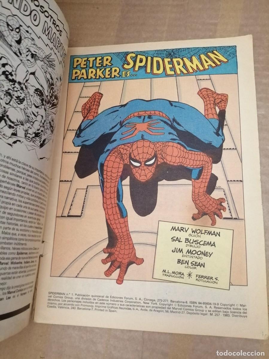 C&oacute;mics: Spiderman 1, 1983, F&oacute;rum (NO Contiene p&oacute;ster) - Foto 3