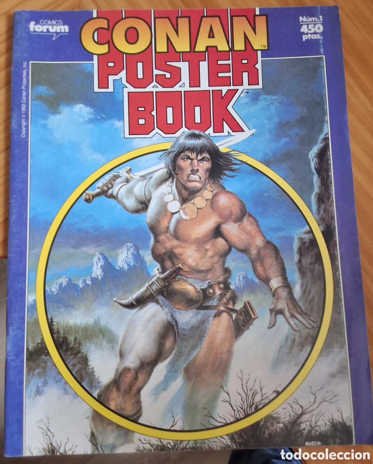 C&oacute;mics: Conan poster book comic a&ntilde;o 1992 edita forum - Foto 1