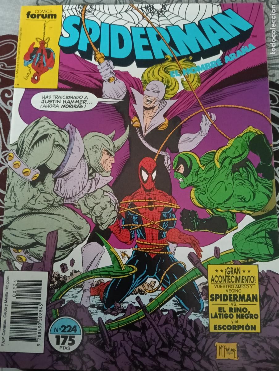 C&oacute;mics: SPIDERMAN VOL. 1 N&ordm; 224 FORUM - Foto 1