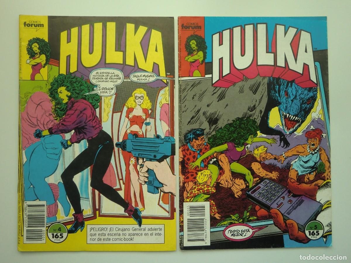 C&oacute;mics: Lote de 2 c&oacute;mics HULKA N&ordm; 4 y 5 de FORUM COMICS (1990) - Foto 1