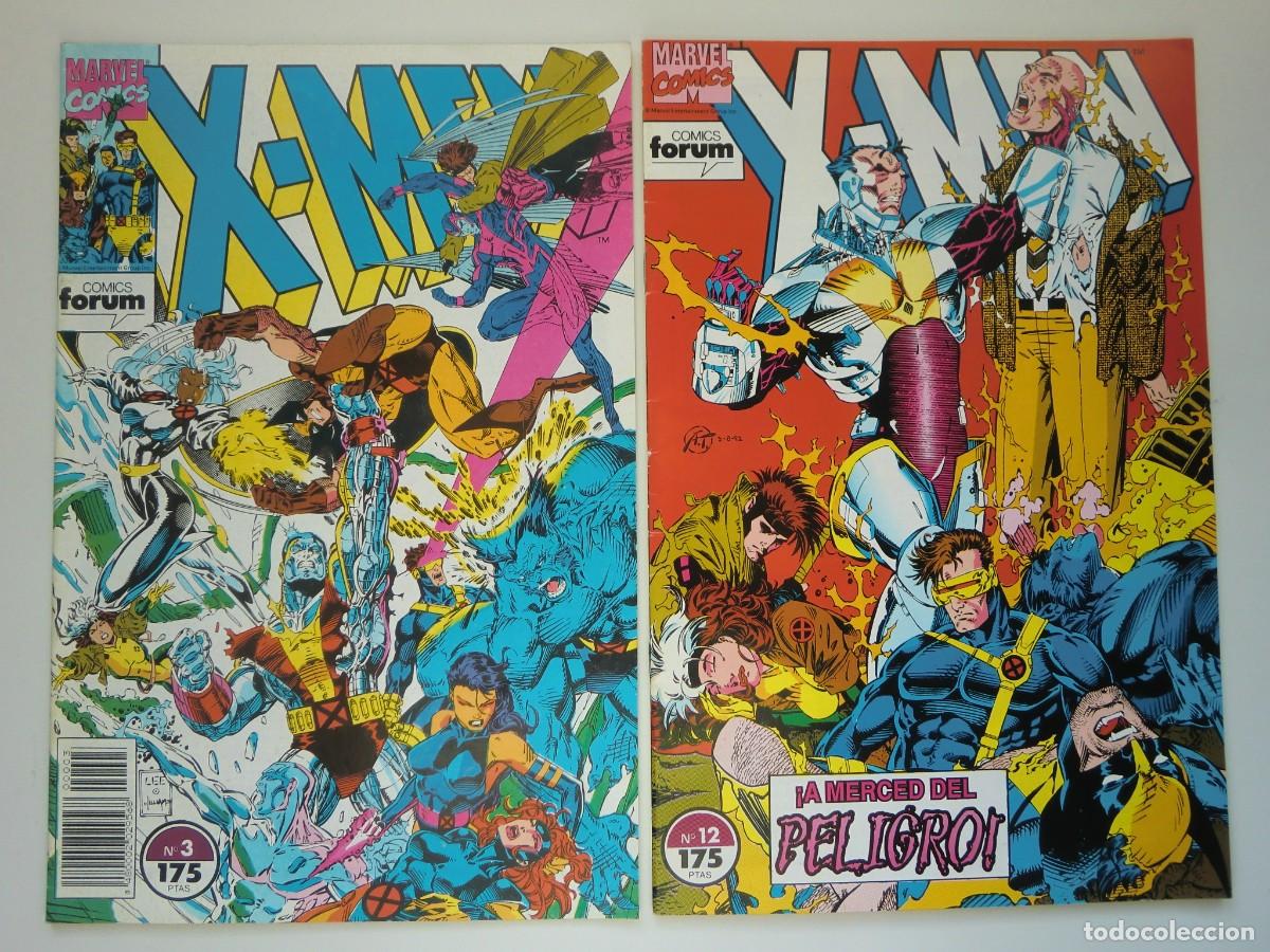 C&oacute;mics: Lote de 2 c&oacute;mics X-MEN N&ordm; 3 (1992) y N&ordm; 12 (1993) de FORUM C&Oacute;MICS - Foto 1