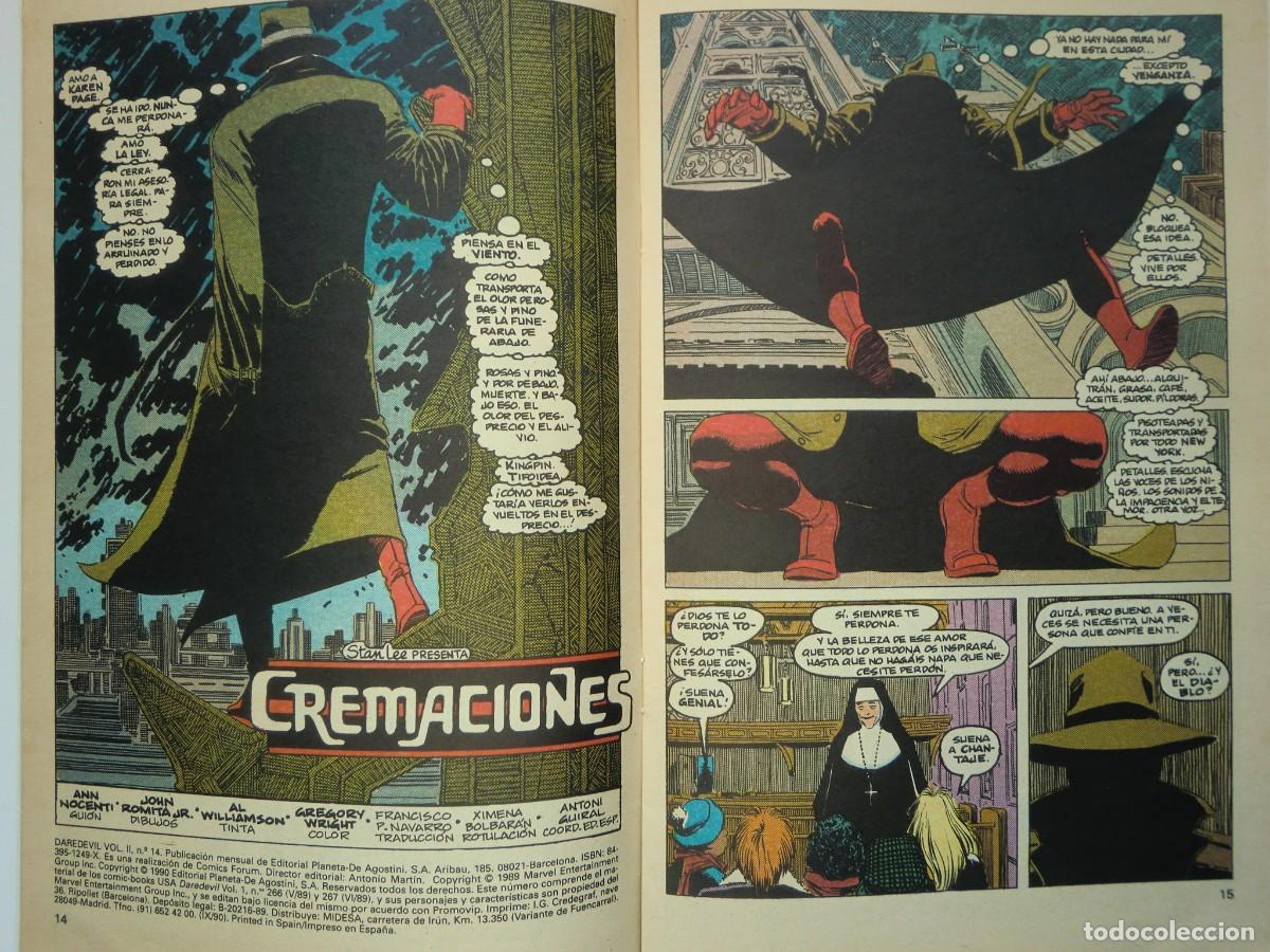 C&oacute;mics: Lote de 4 c&oacute;mics DAREDEVIL VOL. 2 N&ordm; 6, 7, 9 y 14 (1990) de FORUM C&Oacute;MICS - Foto 5