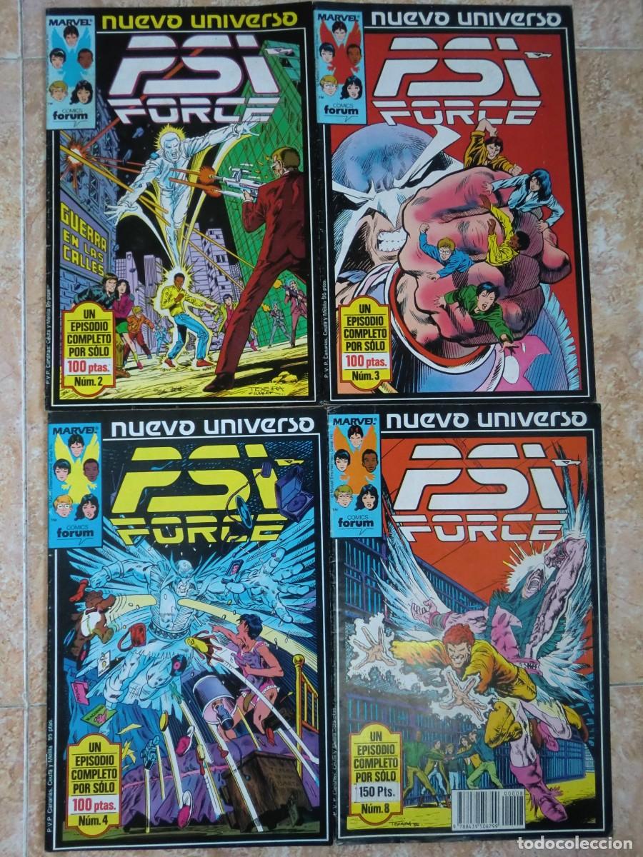C&oacute;mics: Lote de 4 c&oacute;mics PSI FORCE N&ordm; 2, 3, 4 y 8 (1988) de FORUM C&Oacute;MICS - Foto 1