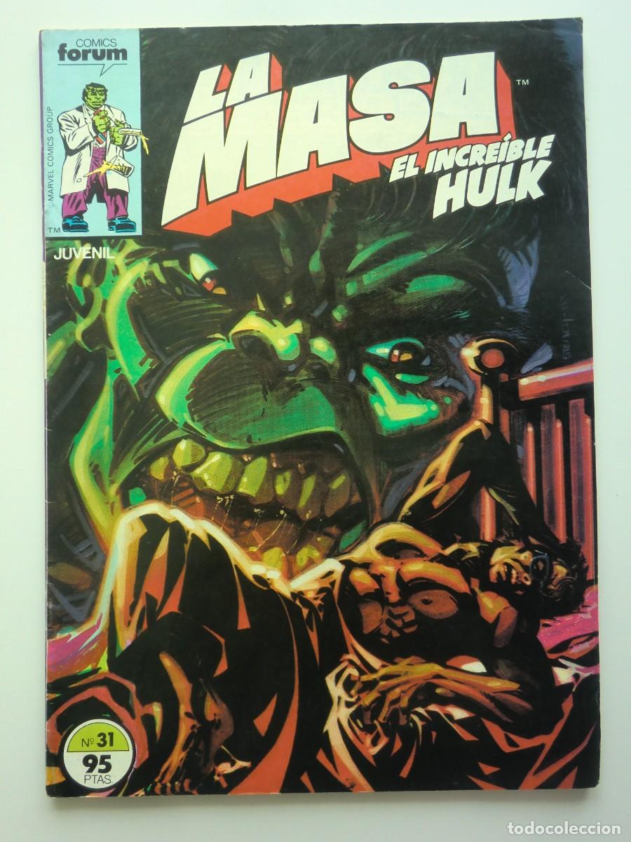 C&oacute;mics: C&oacute;mic LA MASA, EL INCRE&Iacute;BLE HULK N&ordm; 31 (1984) de FORUM C&Oacute;MICS - Foto 1