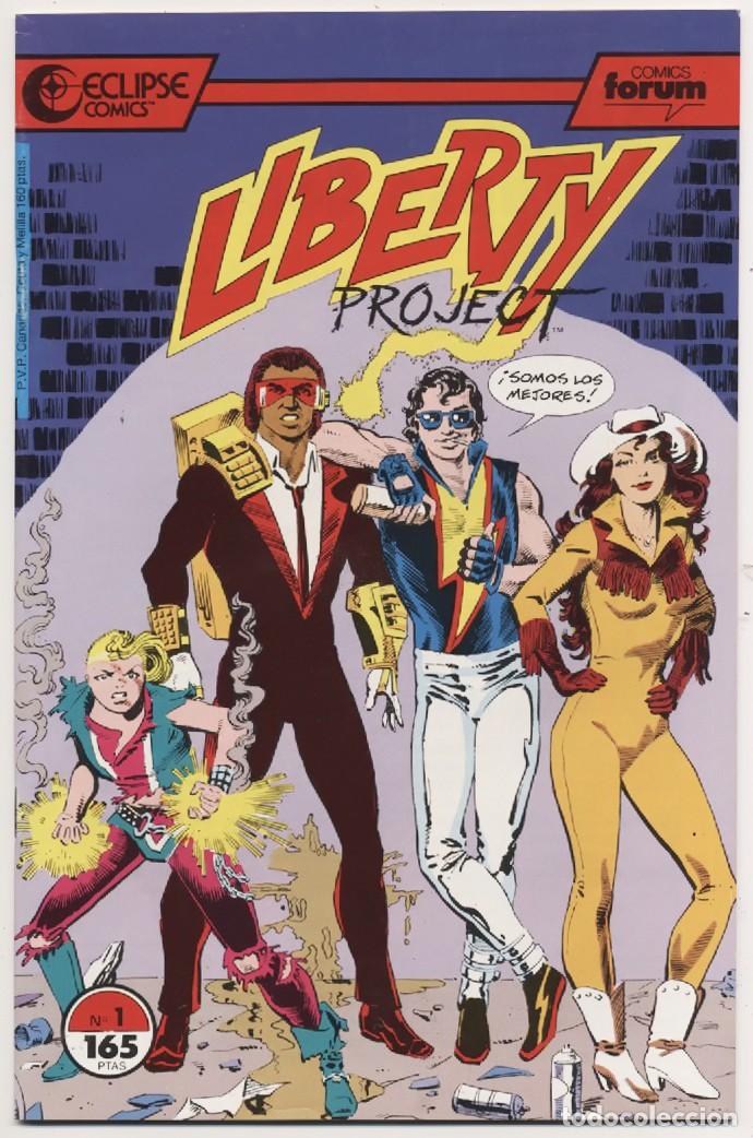 C&oacute;mics: COLECCION COMPLETA 7 NUMEROS LIBERTY PROJECT ECLIPSE COMICS EDITORIAL PLANETA 1990 EXCELENTE - Foto 1
