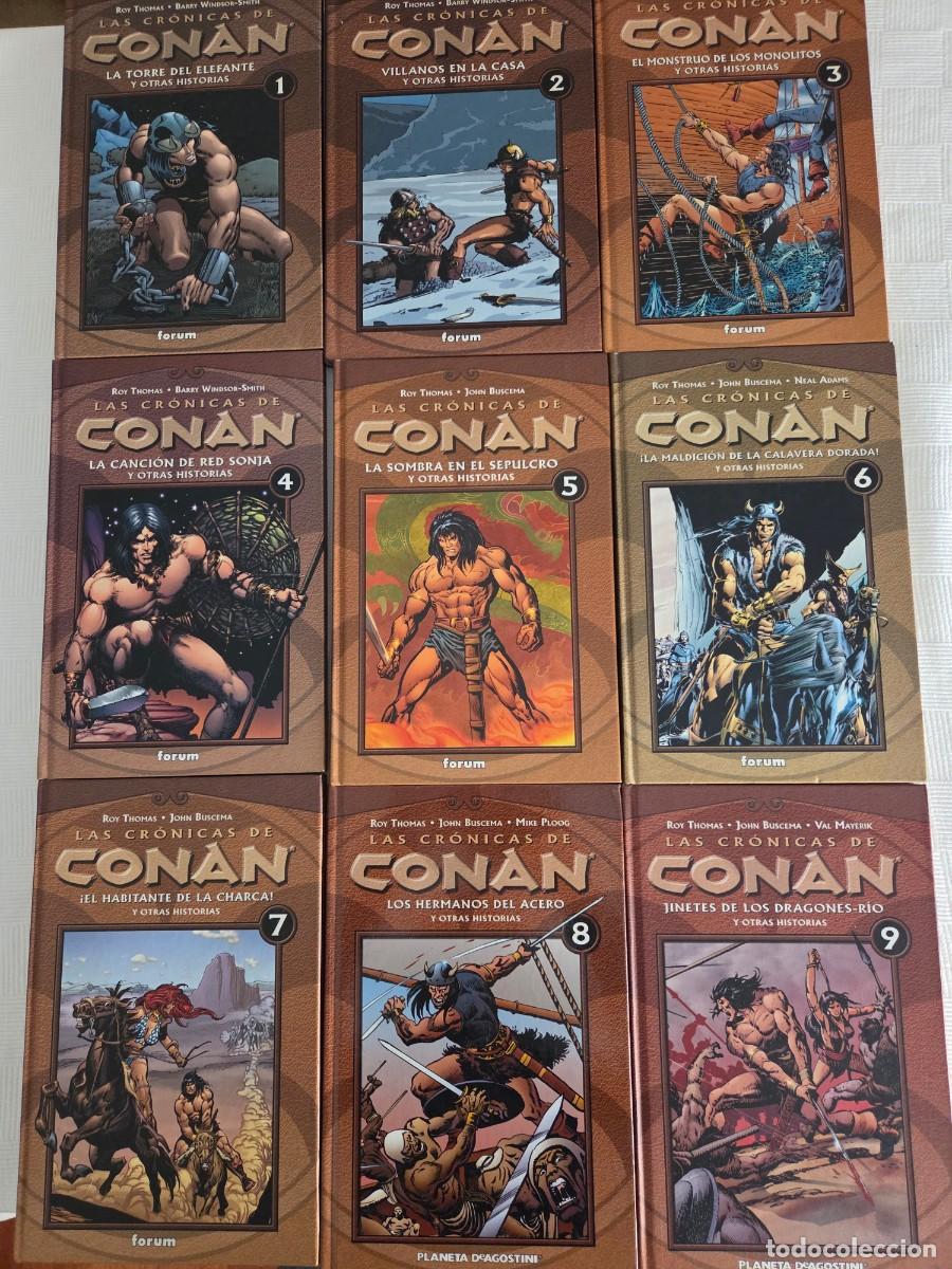 C&oacute;mics: Las cr&oacute;nicas de Conan. Roy Thomas. John Buscema. Forum. Numeros 1 al 9. - Foto 1