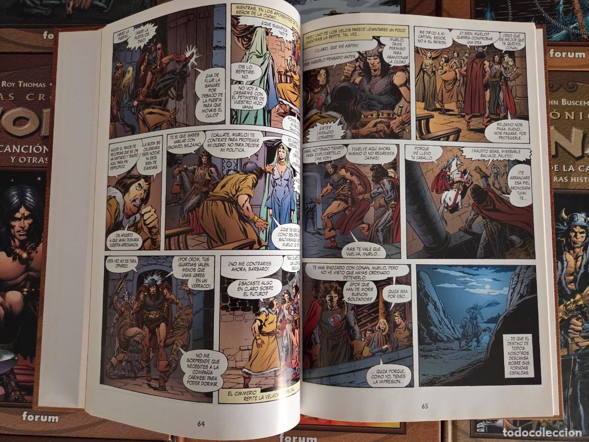 C&oacute;mics: Las cr&oacute;nicas de Conan. Roy Thomas. John Buscema. Forum. Numeros 1 al 9. - Foto 6