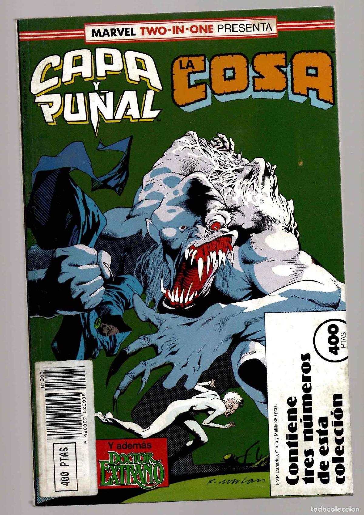C&oacute;mics: CAPA Y PU&Ntilde;AL LA COSA MARVEL TWO-IN-ONE. N&ordm; 16 AL 18. FORUM 1988 - Foto 1