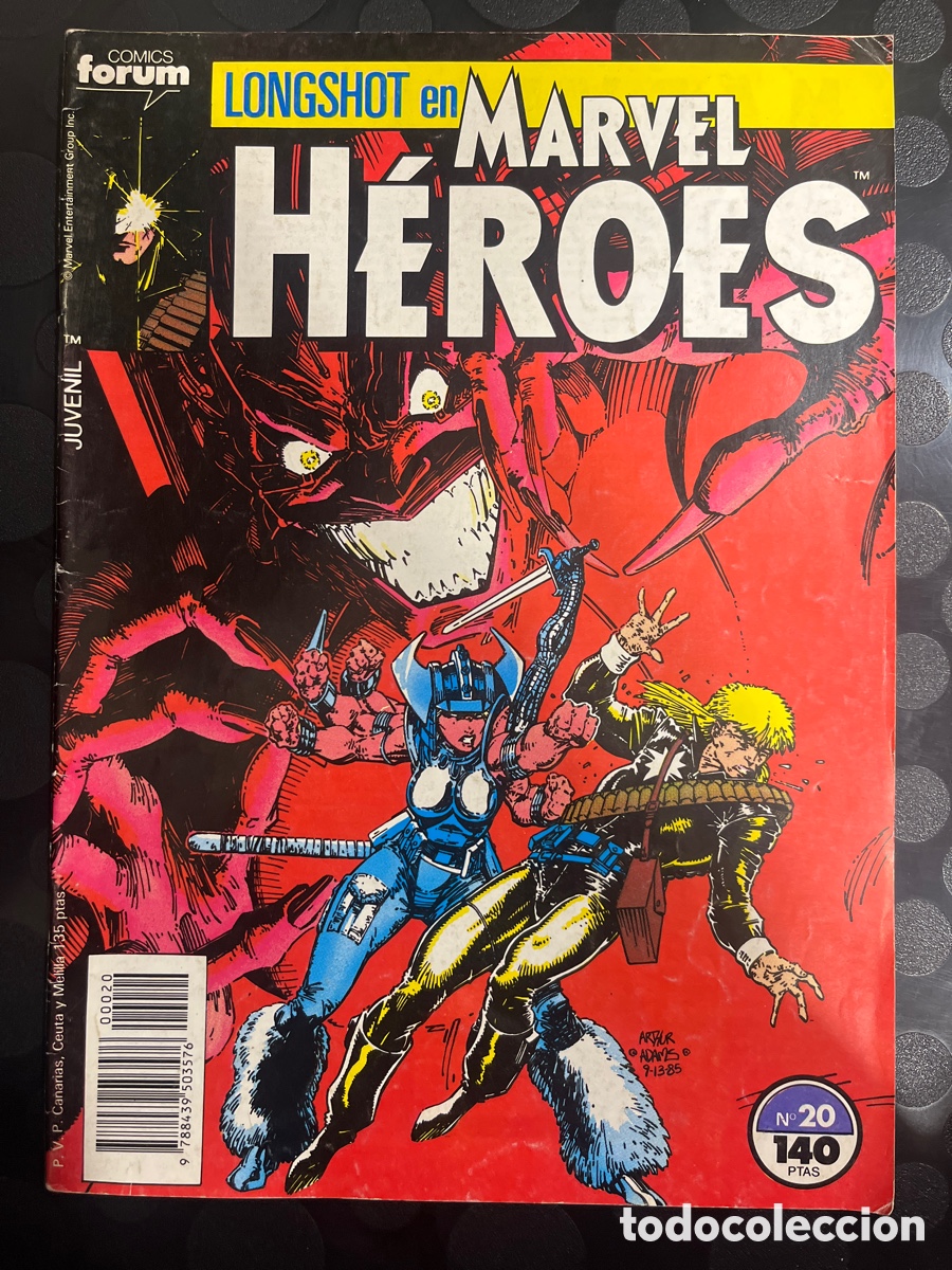 C&oacute;mics: MARVEL H&Eacute;ROES N.20 LONGSHOT ( 1986/1993 ) - Foto 1