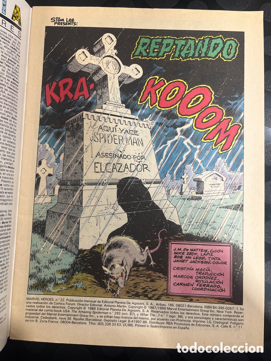 C&oacute;mics: MARVEL H&Eacute;ROES N.22 SPIDERMAN ( 1986/1993 ) - Foto 3