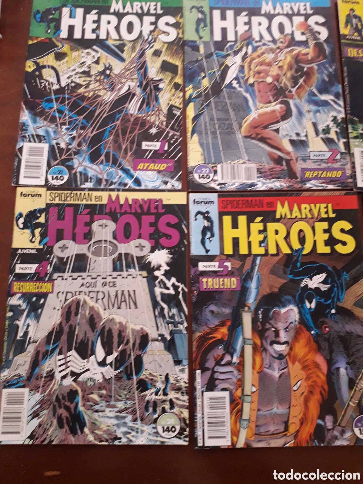 C&oacute;mics: SPIDERMAN. LA SAGA DE KRAVEN. MARVEL H&Eacute;ROES NUM 21 al 26. Completa - Foto 2